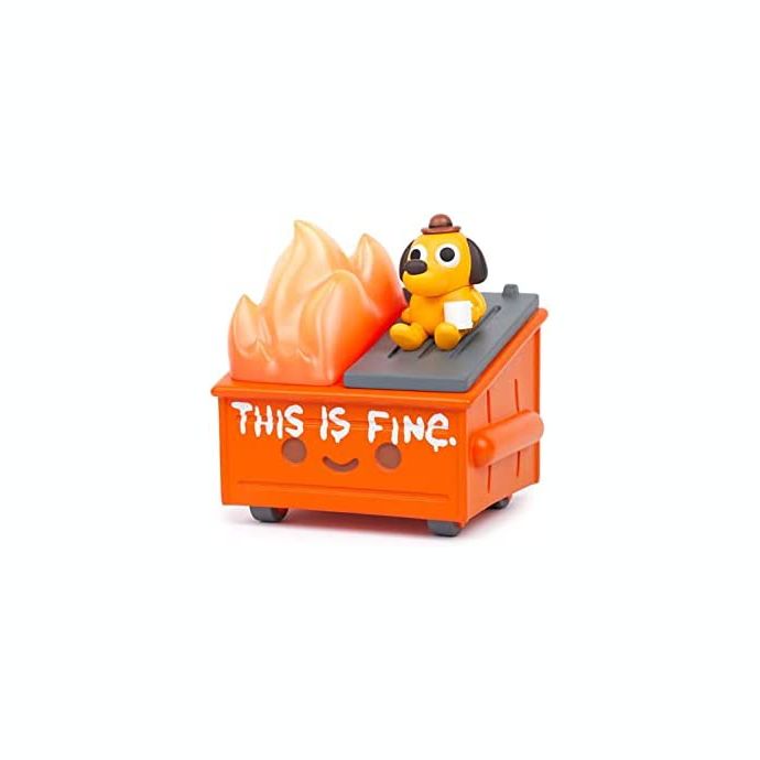 dumpster fire this is fine figure