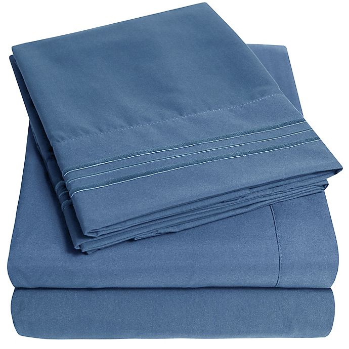 Extra Deep Pocket Fitted Sheet+2 Pillow Case 100% Cotton Solid Colors US Full 