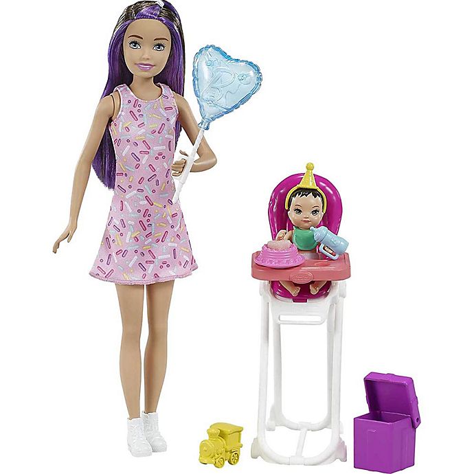 Barbie Skipper Babysitters Inc. Playset Skipper Doll, Color-Change Baby Doll, and High Chair