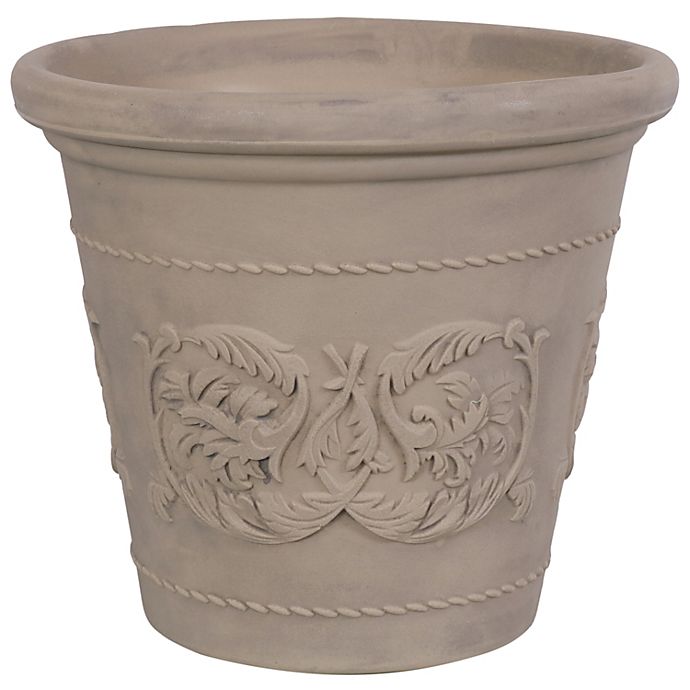 Sunnydaze Arabella Polyresin Outdoor/Indoor Extra-Durable Double-Walled Fade-Resistant Flower Pot Planter - 20\
