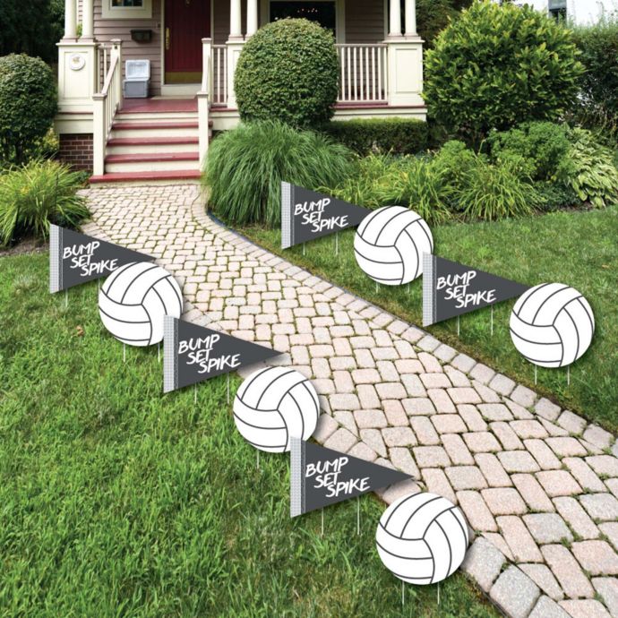 Big Dot of Happiness Bump, Set, Spike Volleyball Lawn Decorations