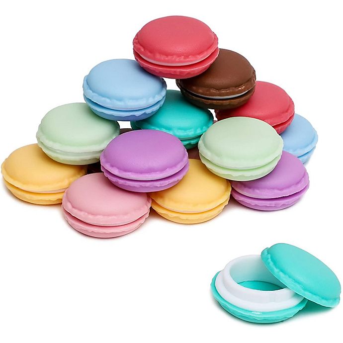 Hot Lovely Macaron Cake Shape Earrings Ring Necklace Jewelry Storage Display Box 