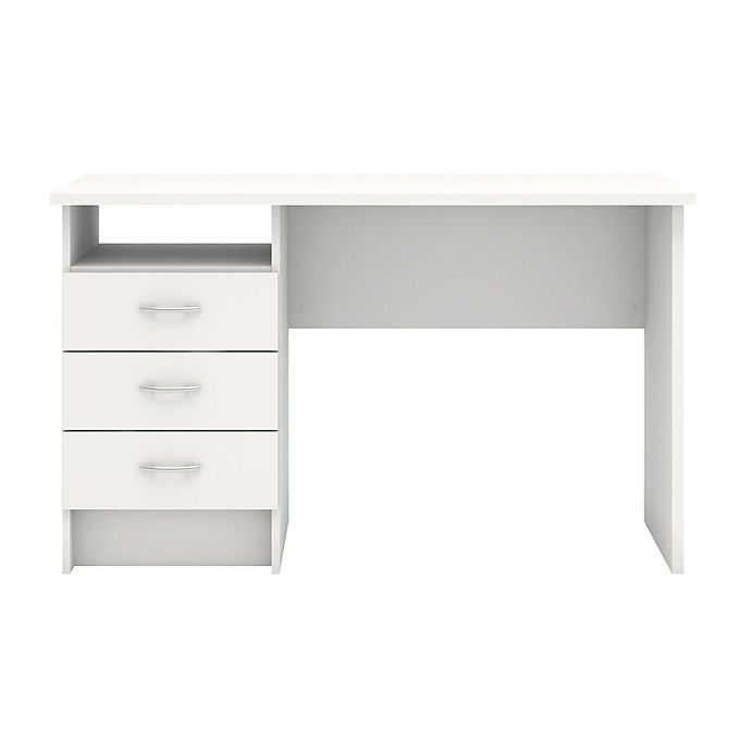 Tvilum Desk with 3 Drawers White