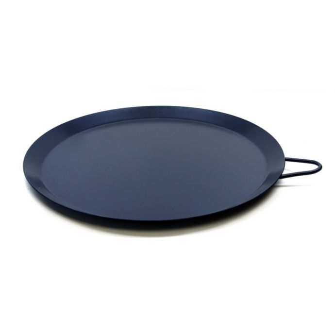 11" Stainless Steel Round Comal Griddle Fry Pan