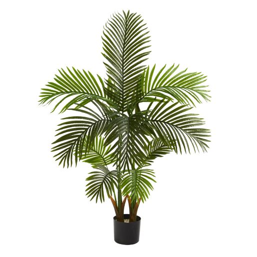 Nearly Natural Home Or Office Decorative 54 H Areca Palm Artificial Tree Bed Bath Beyond