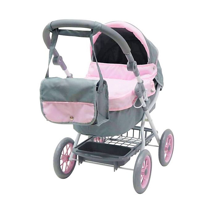 Deluxe Double Jogger Doll Twin Stroller Adjustable Handle For 18" Doll 