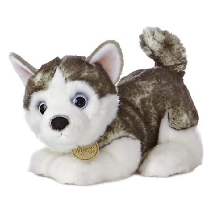 7" Peek-A-Boo Husky Pet Carrier Aurora Plush Stuffed Animal Dog 