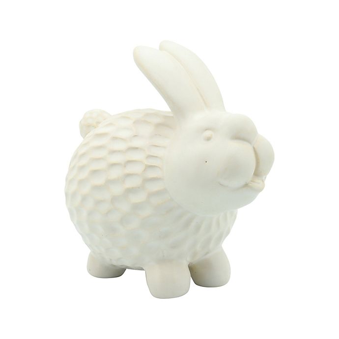 3pcs/set Cute Mini white ceramic rabbit Crafts Figurines decoration Home Furnish 
