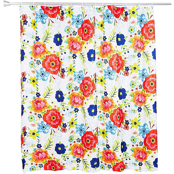 Bohemian floral Shower Curtain Bathroom Decor Fabric & 12hooks 71" 