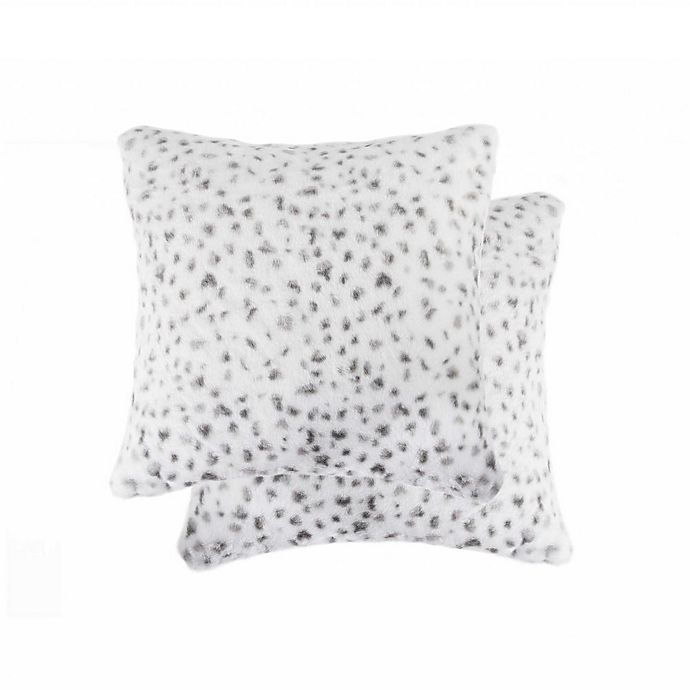 home sofa bedroom bed Details about   Faux Fur luxury pillow case long hair soft pillow Cover 
