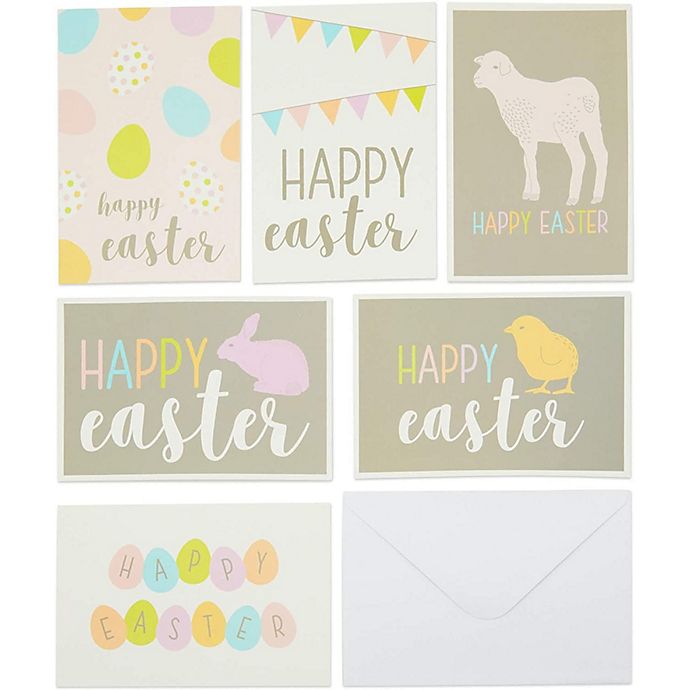 Lot Of 6 New Easter Greeting Cards 