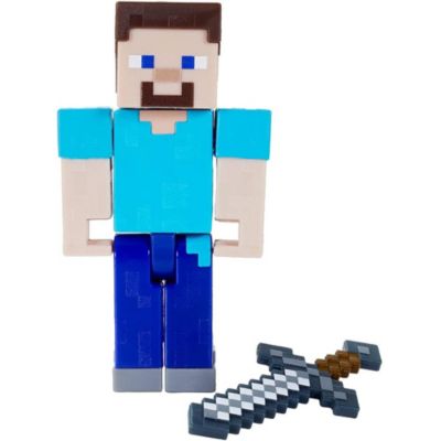 minecraft mining steve toy