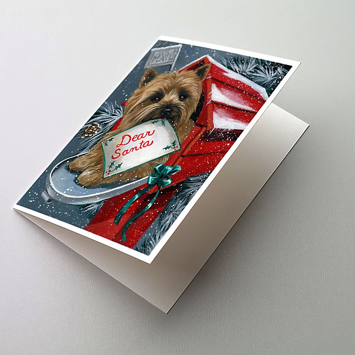 Cairn Terrier Christmas Cards Set of 10 cards & 10 envelopes 