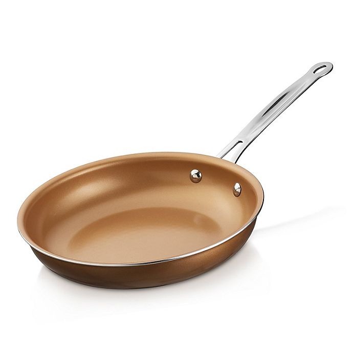 Cookware Kitchen Non-stick Copper Frying Pan With Ceramic Coating 9.5 Inches NEW 