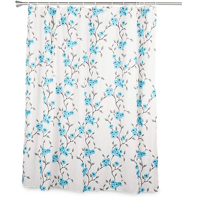 Shower Curtain Decor Set Elephant Love Flowers Design Bathroom Curtains 12 hooks 