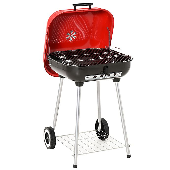 BARBECUE GRILL PORTABLE CHARCOAL FOLDING CAMPING OUTDOOR BBQ COOKING PICNIC FUN 