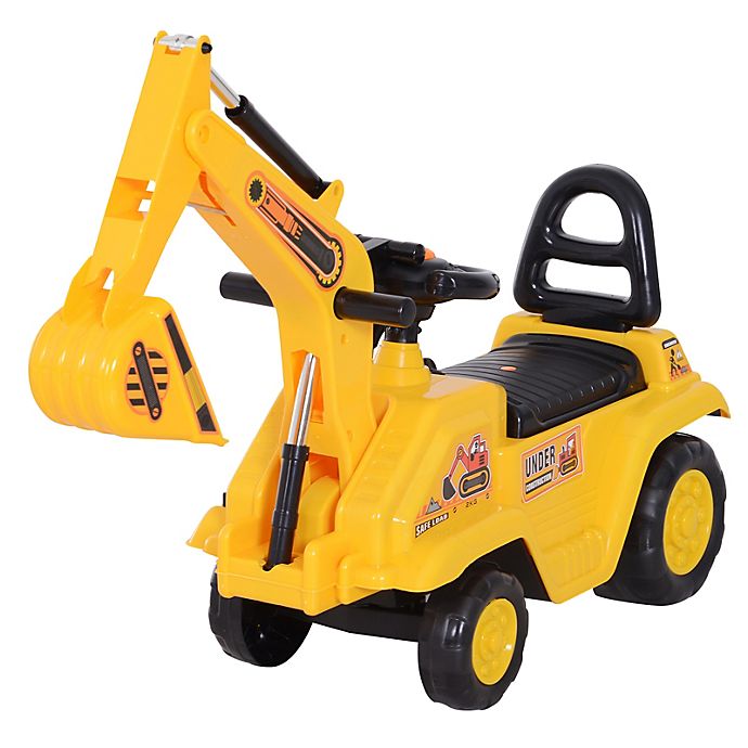 6V Battery Powered Kids Ride On Car Electric Excavator Digger Outdoor Play Toy 
