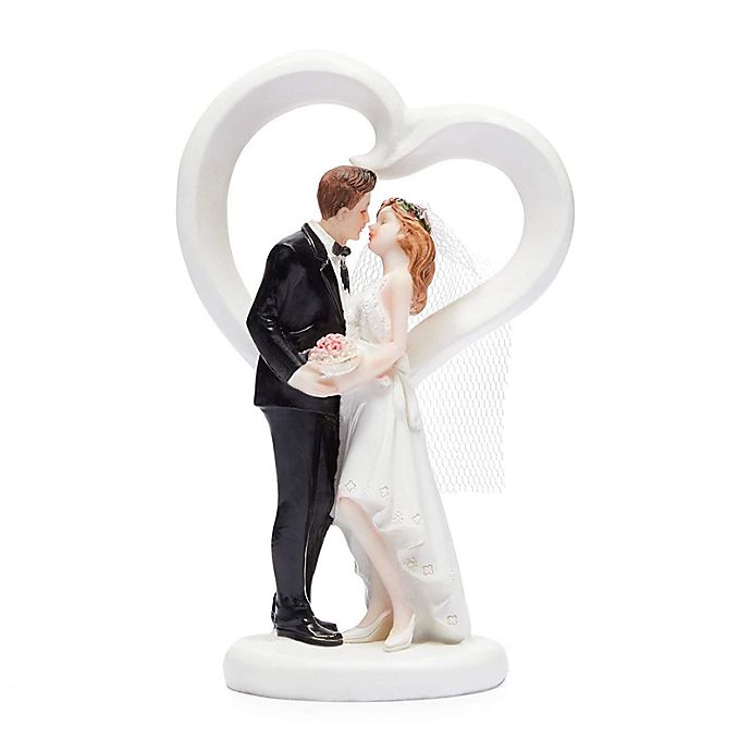 1 Pieces Elegant Bride Groom Wedding Cake Topper Made from Plastic Elega... 