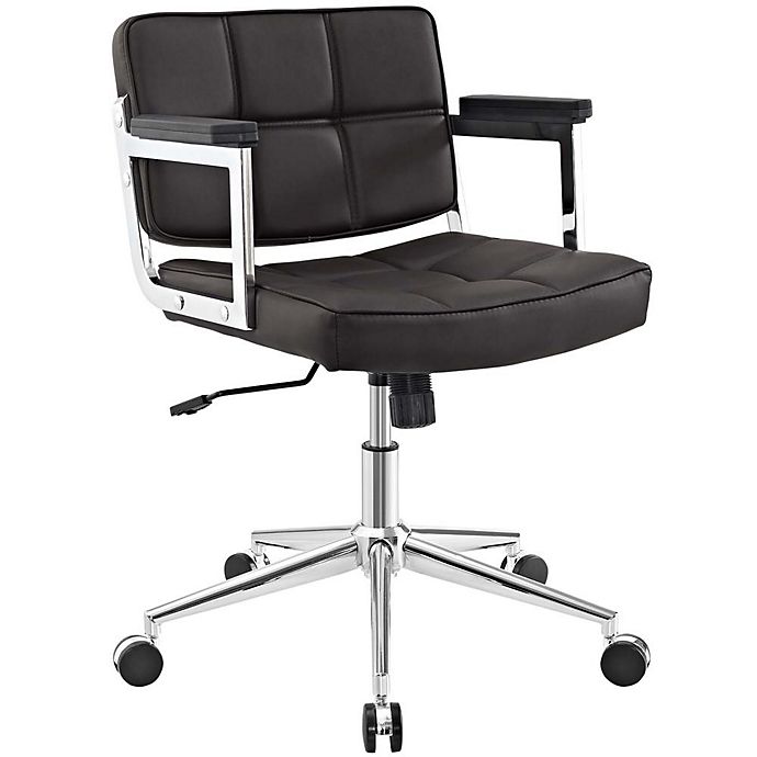 Mid-Back White Mesh Swivel Ergonomic Task Office Chair with White Frame and... 