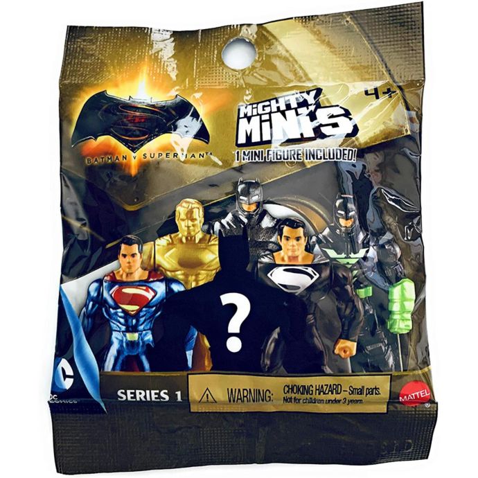 5x MATTEL & DC MIGHTY MINI/Series 2/Mini Figure Mystery Packs/Batman v Superman 