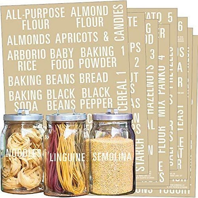 Talented Kitchen 224 White Pantry, Kitchen Pantry Storage Containers With Labels