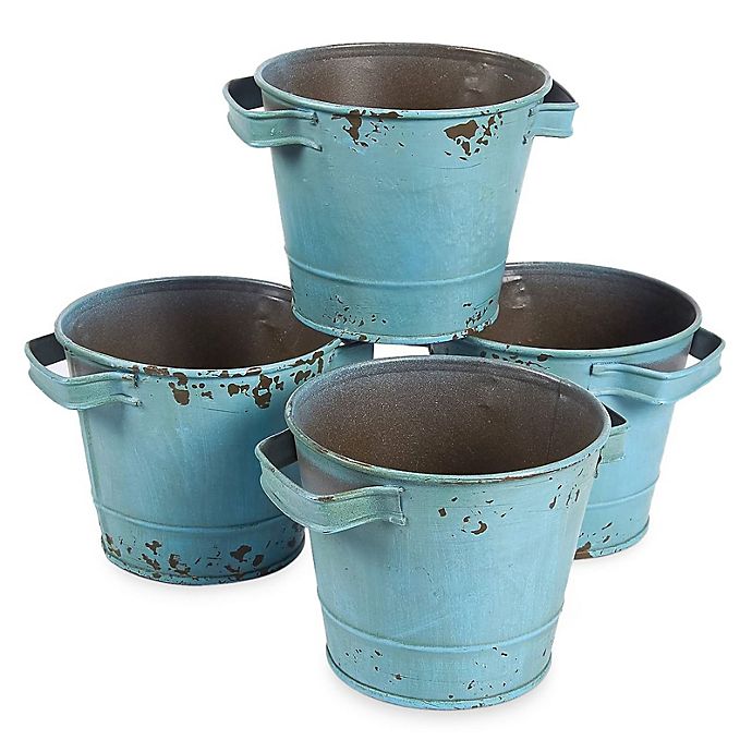 Details about   4x Mini Metal Flower Pots Garden Bucket Pail Planter Favours Various Colors Home 