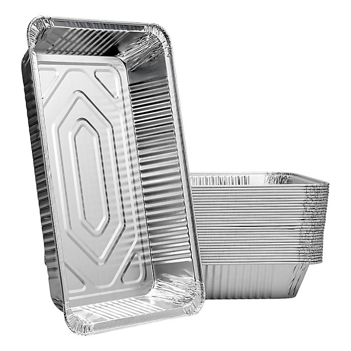 Disposable Tin Baking Containers 9" x 9" Square Aluminum Foil Cake Pan 50/PK 