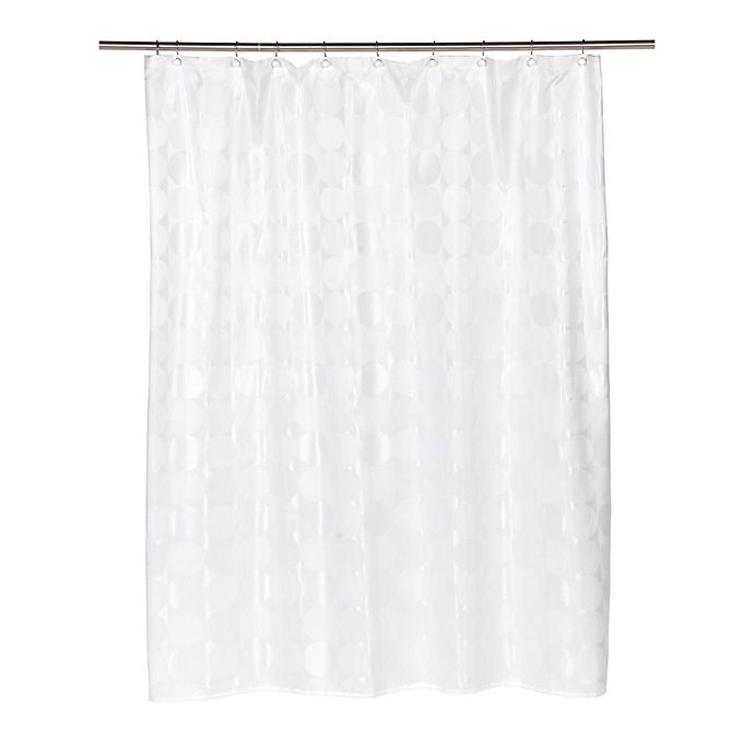 Fabric Shower Curtain White Diamond 72 x 72"  Mildew Resistant Hotel Quality 
