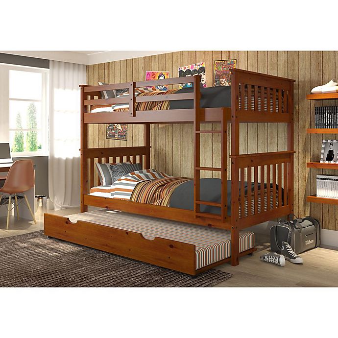 Twin Mission Bunk Bed, Room And Board Twin Bed With Trundle