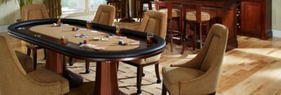 card game table and chairs