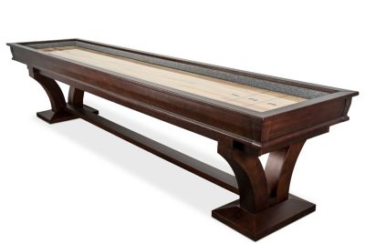 12 Ft Shuffleboard Espresso Wood Shuffleboard Table