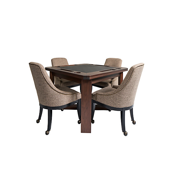 Game Table With 4 Chairs 2 In 1, Round Game Table And Chairs