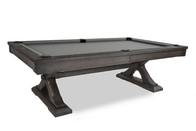 oak pool table