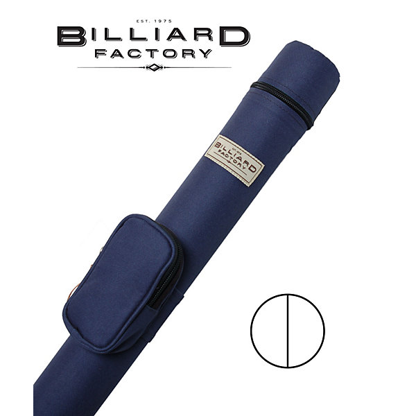 Black/Blue 1x1 Deluxe Hard Billiard Pool Cue Stick Carrying Case 