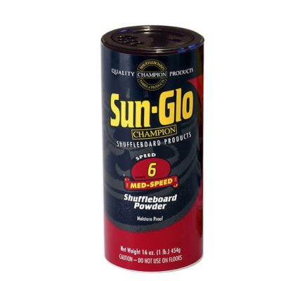 Sun-Glo Shuffleboard Powder #2 Tournament Gold 6 Pack w/ FREE Shipping 