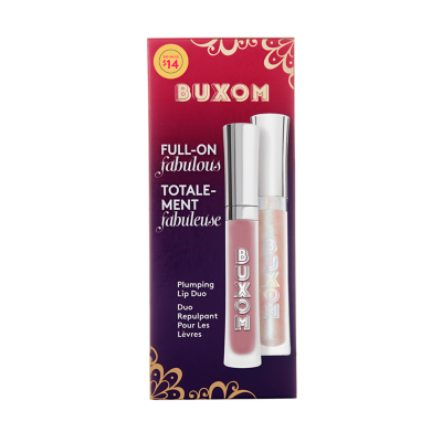 A $40 Value. This plumping duo takes lips to new levels of lush and leaves your pout with a tantalizing tingle. BUXOM's Full-On&trade; Plumping Lip Cream in Dolly, a best-selling mauve shade, delivers creamy, glass-smooth color minus any glitter. For a high-shine, holographic effect, layer Full-On&trade; Plumping Lip Polish Top Coat in Mariah (a universally flattering light pink prism shade) over top using the silicone applicator. Ultra-smooth, prismatic pearls instantly amp up any lip color and leave your pout with a sexy, supernatural sheen. Wear these plumping formulas alone, together, or pair them with any BUXOM lip product for bold, head-turning results.