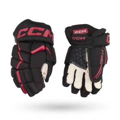 CCM JetSpeed FT1 Toronto Marlies AHL NHL Pro Stock Hockey Gloves
