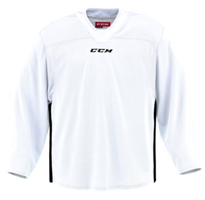 White Used Large CCM QuickLite Jersey