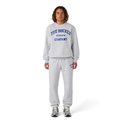 Athleisure Fleece Crew - Tr&ouml;ja med rund halsringning