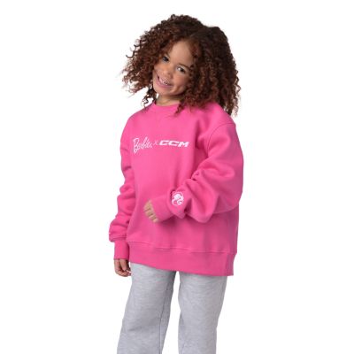 Barbie x CCM&nbsp;Pink&nbsp;Embroidered Crewneck Youth