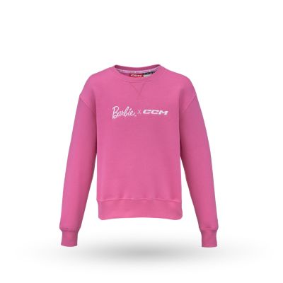 Barbie x CCM&nbsp;Pink&nbsp;Embroidered Crewneck Youth