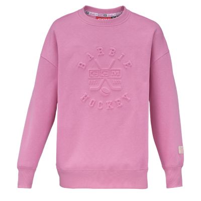 Barbie&trade; x CCM Pinkki kohokuvioitu collegepaita, lasten