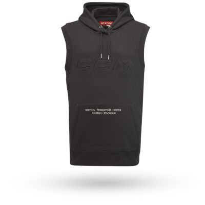 Monochrome Sleeveless Hoodie Adult