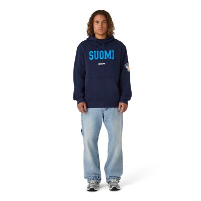 Finland Flag Fleece Hoodie