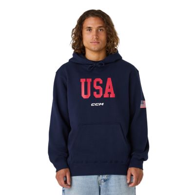 USA Flag Fleece Hoodie