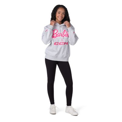 Barbie x CCM&nbsp;Grey&nbsp;Embroidered&nbsp;Hoodie Adult