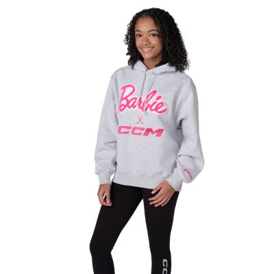 Barbie x CCM&nbsp;Grey&nbsp;Embroidered&nbsp;Hoodie Adult