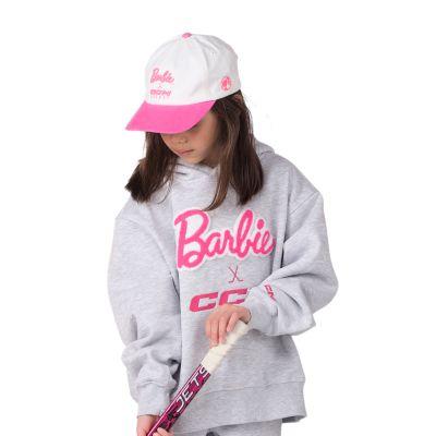 Barbie x CCM&nbsp;White&nbsp;Slouch Adjustable Cap Youth