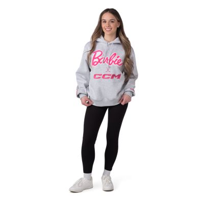 Barbie x CCM&nbsp;Grey&nbsp;Embroidered&nbsp;Hoodie Adult