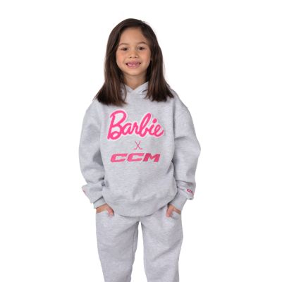 Barbie&trade; x CCM Gr&aring; brodert hettegenser barn